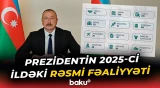 İlham Əliyevin 2025-ci il üzrə rəsmi fəaliyyətindən statistik göstəricilər - Baku TV