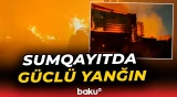 Metal tullantılarının qəbulu sahəsində yanğın olub - Baku TV