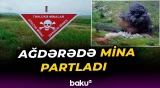 QHT əməkdaşı Ağdərədə minaya düşdü - Baku TV