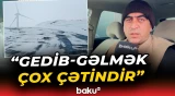 Qobustanda yol problemi | Dağ kəndləri istiqamətində avtomobil yolları buz bağlayıb - Baku TV