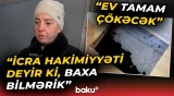 Kollektorun üzərində tikilən evin döşəməsi çökdü | “Partlayıb, axıb bizim evin altına” - Baku TV