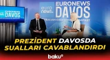 İlham Əliyev Davosda "Euronews" televiziyasına müsahibə verdi - Baku TV