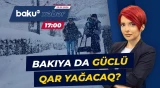 Qarlı hava ölkədə sürücülərə gərgin anlar yaşadır - Baku TV CANLI