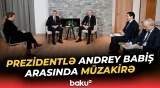 İlham Əliyev Davosda Çexiyanın Baş naziri ilə görüşdü - Baku TV