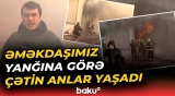 Dərnəgüldə baş verən güclü yanğından anbaan görüntülər - Baku TV