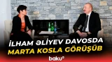 İlham Əliyev Davosda Avropa İttifaqının Genişlənmə üzrə komissarı Marta Kosla görüşüb - Baku TV