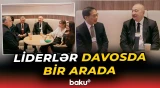 Prezidentin Davosda digər dövlət başçıları ilə görüşləri - Baku TV
