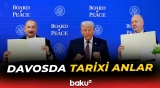 Prezident İlham Əliyevin Davosa səfəri ilə bağlı görüntülər - Baku TV