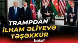 ABŞ Prezidenti Donald Tramp İlham Əliyevə təşəkkür edib - Baku TV
