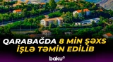Azad olunmuş ərazilərdə məşğulluğun səviyyəsi ilə bağlı açıqlama - Baku TV