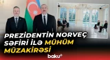 Prezident İlham Əliyev Norveçin ölkəmizdəki yeni səfirinin etimadnaməsini qəbul etdi - Baku TV