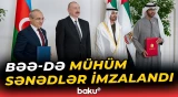 Azərbaycanla BƏƏ arasında enerji və müdafiə sahələrində sənədlər imzalanıb - Baku TV