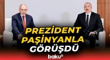Əbu-Dabidə Prezident İlham Əliyevin Nikol Paşinyanla görüşü - Baku TV