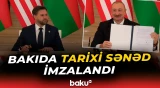 ABŞ və Azərbaycan arasında Strateji Tərəfdaşlıq Xartiyası imzalandı - Baku TV