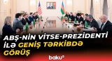 İlham Əliyevin ABŞ-nin Vitse-prezidenti ilə geniş tərkibdə görüşü - Baku TV