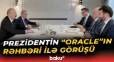 İlham Əliyev Münxendə "Oracle" korporasiyasının baş icraçı direktoru ilə görüşdü - Baku TV