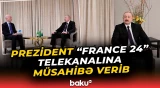 İlham Əliyev Münxendə "France 24" telekanalına müsahibə verib - Baku TV