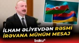 Sərhədlərimizdə sülh qurulub, yeni vəziyyət yaranıb | İlham Əliyev - Baku TV