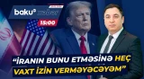 Donald Trampdan İrana növbəti sərt xəbərdarlıq - Baku TV CANLI