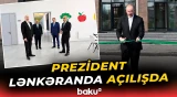 İlham Əliyev Lənkəran Dövlət Peşə Təhsil Mərkəzinin açılışında iştirak etdi - Baku TV