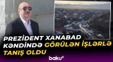 İlham Əliyev və Mehriban Əliyeva Xanabad kəndində olub - Baku TV