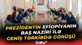İlham Əliyev Efiopiyanın Baş naziri Abiy Əhməd Əli ilə geniş tərkibdə görüş keçirdi - Baku TV