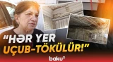 "Bizi aldadırlar!" - Bu binada yaşayanlar qorxu içindədir: "Töküləcək başımıza!" - Baku TV