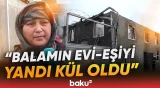 Kürdəmirdə ikimərtəbəli ev əşyaları ilə birlikdə yanıb kül oldu - Baku TV