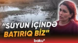 Ucarda həyətləri və zirzəmiləri su basdı - Baku TV