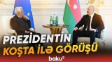 İlham Əliyevin Avropa İttifaqı Şurasının Prezidenti ilə təkbətək görüşündən görüntülər - Baku TV