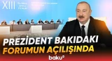 İlham Əliyev XIII Qlobal Bakı Forumunun açılış mərasimində çıxış edib - Baku TV