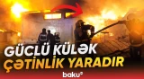 Külək yanğının söndürülməsinə mane olur | FHN hadisə yerində - Baku TV