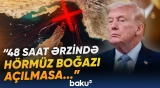 Tramp İrana vaxt qoydu | ABŞ-dən sərt xəbərdarlıq - Baku TV