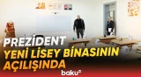 İlham Əliyev Şamaxı Avropa liseyinin yeni binasının açılışında iştirak etdi - Baku TV