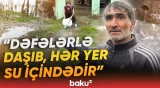 "Qalmışıq Allahın ümidinə" | Qubada yağan yağış sakinləri çarəsiz vəziyyətdə qoydu - Baku TV