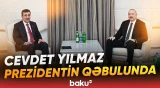 İlham Əliyev Türkiyənin Vitse-prezidenti Cevdet Yılmazı qəbul etdi - Baku TV