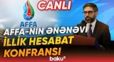Azərbaycan Futbol Federasiyaları Assosiasiyasının Hesabat Konfransı - Baku TV CANLI