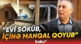 "Bu evdə yatmaq olar?" | Yaşayış binasına yaxın çəkilən qaz xətti narazılıq yaratdı - Baku TV