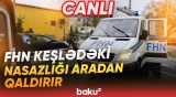 Keşlə qəsəbəsində yağış kollektorunda yaranmış nasazlıq aradan qaldırılır - Baku TV CANLI