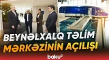 Prezident Milli Aviasiya Akademiyasında Beynəlxalq Təlim Mərkəzinin açılışında - Baku TV