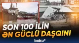 Fəlakət Dağıstanı belə alt-üst etdi | Dəhşətli görüntülər: Daşqın hər şeyi yuyub-apardı - Baku TV