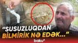 Kürdəmirdə dəfələrlə partlayan su xətti sakinlərə çətin anlar yaşadır - Baku TV