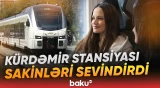Kürdəmir dəmir yolu stansiyasının fəaliyyəti bərpa edilib - Baku TV