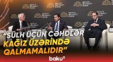 Hikmət Hacıyev forum çərçivəsində keçirilən panel sessiyada çıxış edib - Baku TV