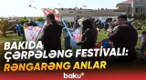 Xəzərin sahilində çərpələng şousu | Festivaldan maraqlı görüntülər - Baku TV