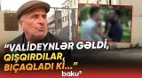 Bakıda məktəbin önündə qan töküldü | Valideyn bıçağa əl atıb dəhşət saçdı - Baku TV