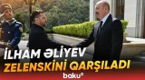 Zelenski Qəbələdə | Azərbaycan və Ukrayna prezidentlərinin təkbətək görüşü - Baku TV