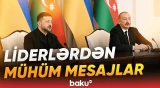 Qəbələdə İlham Əliyev və Volodimir Zelenskinin mətbuata bəyanatlarla çıxışı - Baku TV