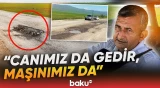 Ağsu-Bico-Çöl Göylər avtomobil yolu tam yararsız vəziyyətdə | Sürücülərin şikayəti - Baku TV
