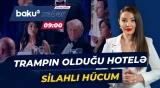 Donald Tramp təxliyə edildi | Vaşinqtonda silahlı insident - Baku TV CANLI